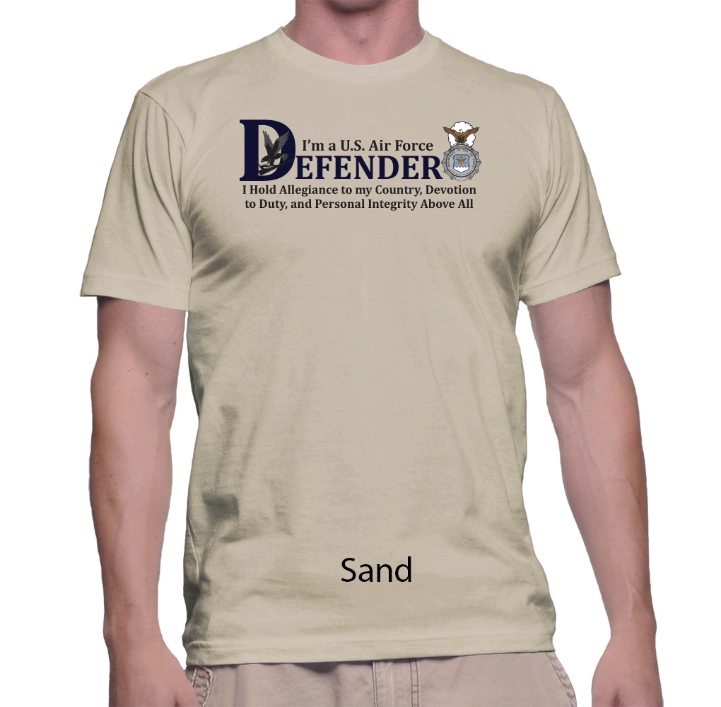 Defender Creed w-badge - Gildan 2000 men sand - Defender ...