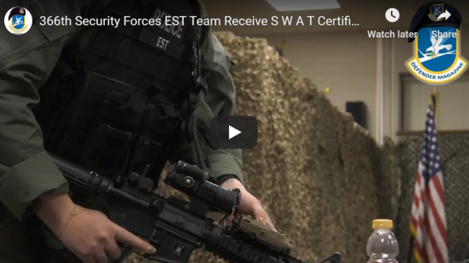 366th Security Forces EST Team Receive S.W.A.T. Certification