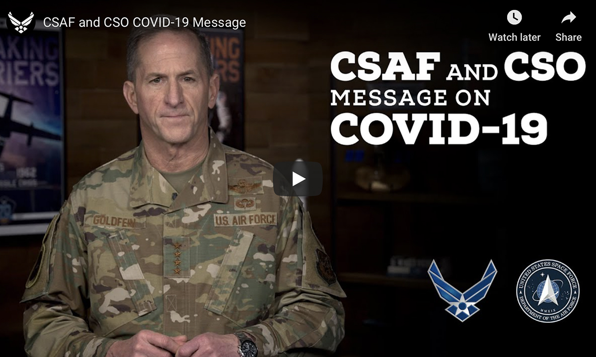 Air Force Update for COVID-19 (15-MAR-2020)