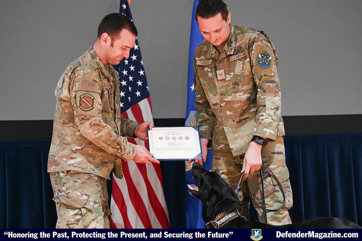 Military Working Dog Ember Retires from her Courageous Career