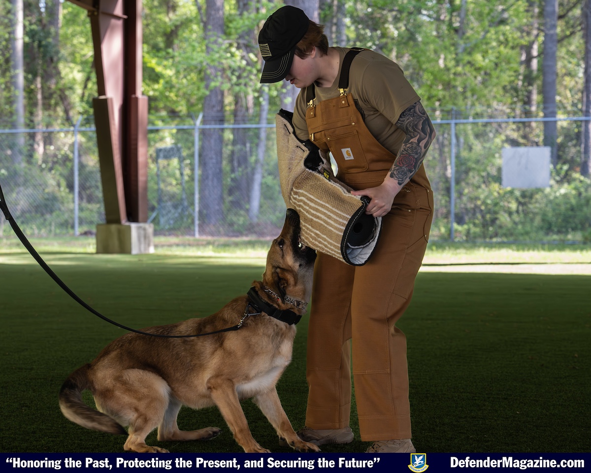 4th SFS Military Working Dogs Demonstrate Their Skills